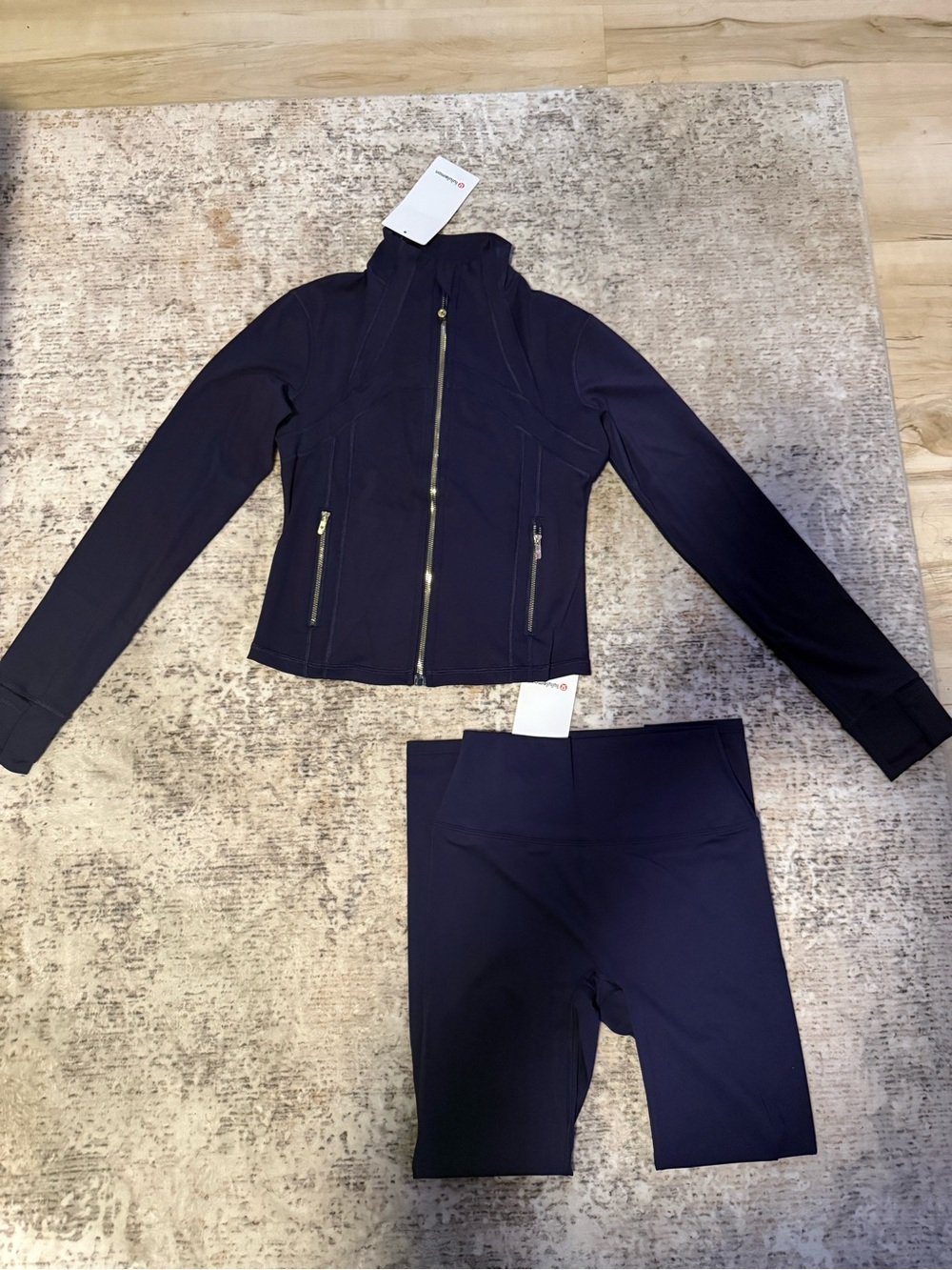 *NEW* Lululemon Define Cropped Jacket and Align Leggings in True Navy